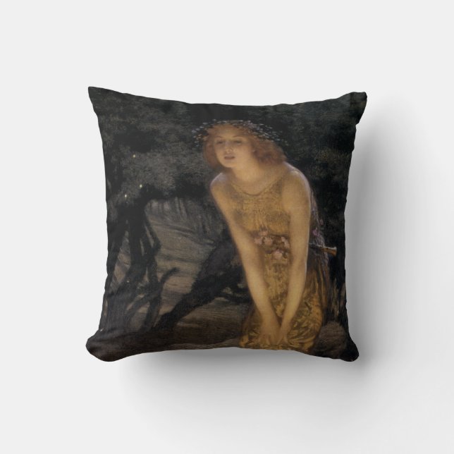 Midsummer Eve Throw Pillow (Front)