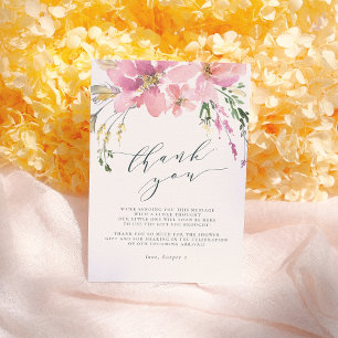 Midsummer Floral Bouquet Elegant Thank You