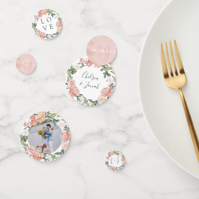 Midsummer Floral Bridal Shower Confetti (Group)