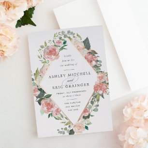 Midsummer Floral   Geometric Frame Wedding