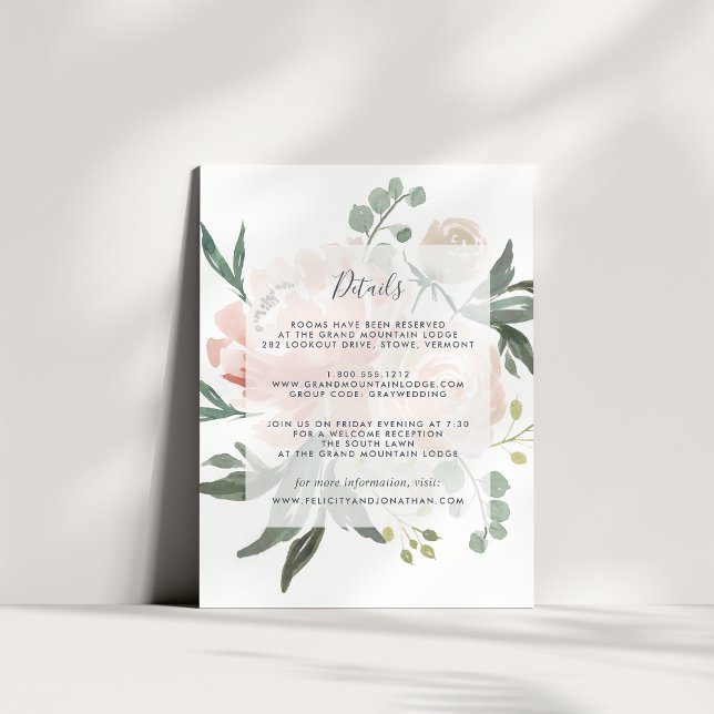 Midsummer Floral | Guest Details Card (Creator Uploaded)