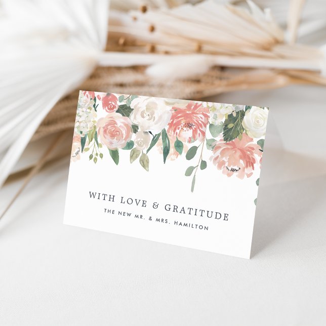 Midsummer Floral Personalized Thank You Card (Creator Uploaded)