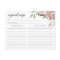 Midsummer Floral Recipe Card
