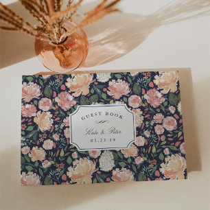 Midsummer Floral Wedding Guest Book