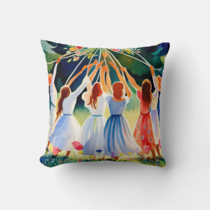 Midsummer Joy Throw Pillow