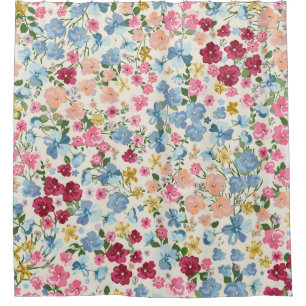 Midsummer meadow, blooming plant pattern.