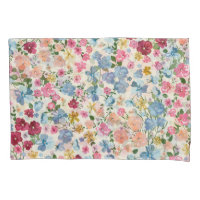 Midsummer meadow, blooming plant pattern.