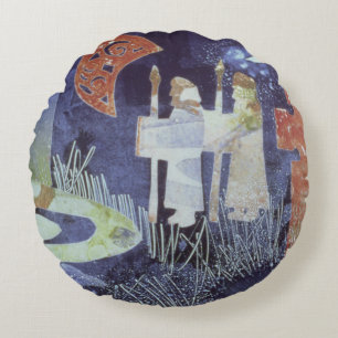 Midsummer Night 1994 Round Pillow