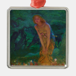 Midsummer Night Dream Fairy Circle Metal Ornament