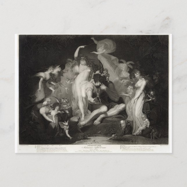 Midsummer Night's Dream by Henry Fuseli Postcard (Front)