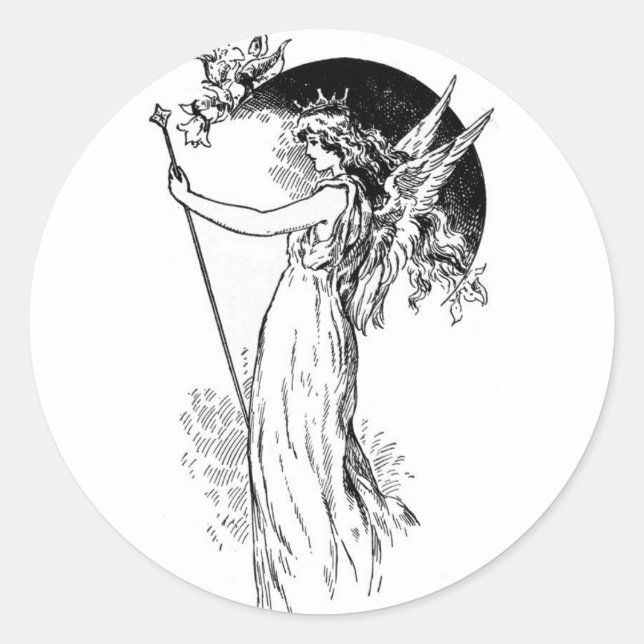 Midsummer Nights Dream Classic Round Sticker (Front)