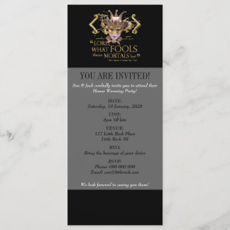 Midsummer Night's Dream Quote (Gold Version) Invitation