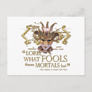 Midsummer Night's Dream Quote (Gold Version) Postcard