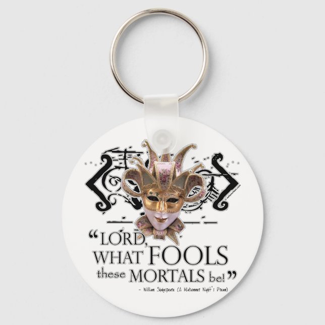 Midsummer Night's Dream Quote Keychain (Front)
