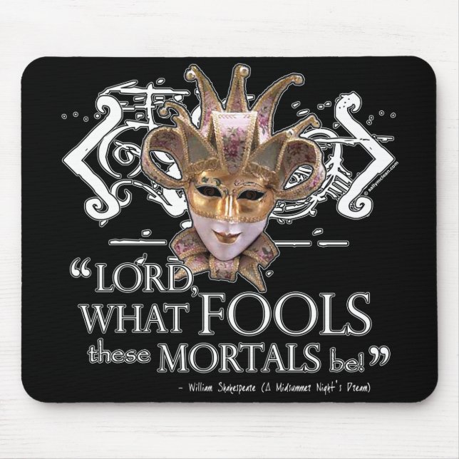Midsummer Night's Dream Quote Mouse Pad (Front)
