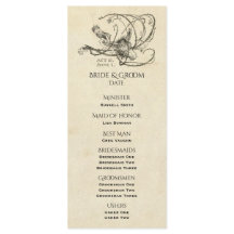 Midsummer Night's Dream Wedding Program