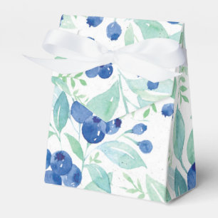 Midsummer Rustic Blueberry Berry Summer Pattern Favor Box