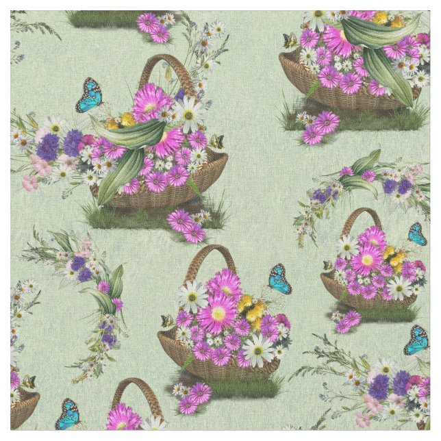 Midsummer Spring Festival Repeat Fabric (Close Up)