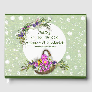 Midsummer Spring flowers Guest Book
