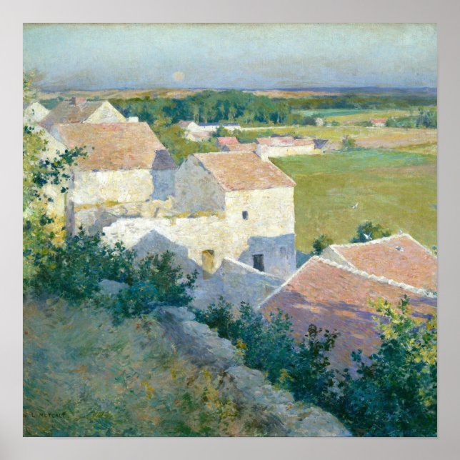 Midsummer Twilight Willard Metcalf Fine Art Poster (Front)