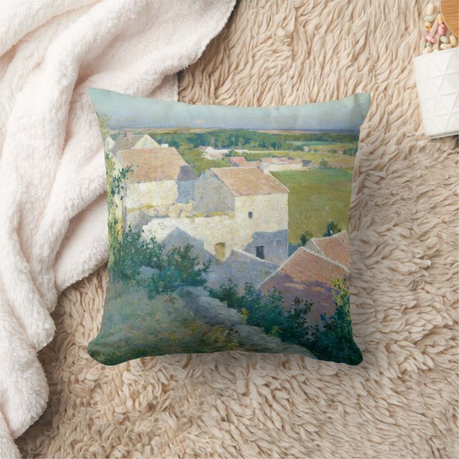 Midsummer Twilight Willard Metcalf Fine Art Throw Pillow (Blanket)