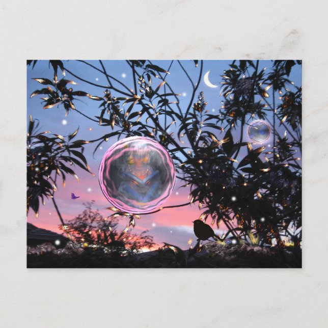 Midsummer's Eve Fairy Bubbles! Postcard (Front)