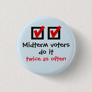 Midterm voters button