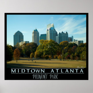 Midtown Atlanta - Piedmont Park Poster