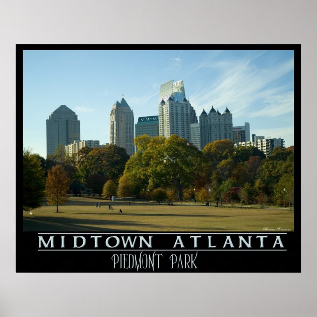 Midtown Atlanta - Piedmont Park Poster (Front)