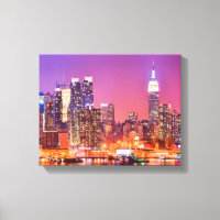 Midtown Manhattan at night with Empire Stae