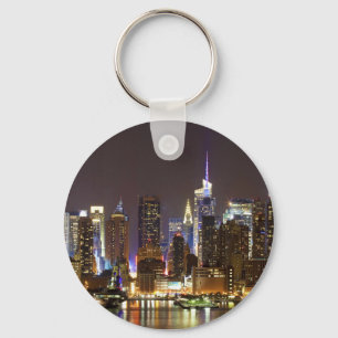 Midtown Manhattan seen from Weehawken New Jersey Keychain