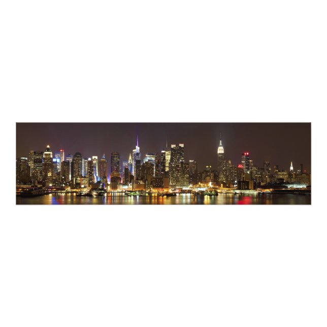 Midtown Manhattan seen from Weehawken New Jersey Photo Print (Front)