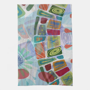 Midway Panels III Kitchen Towel