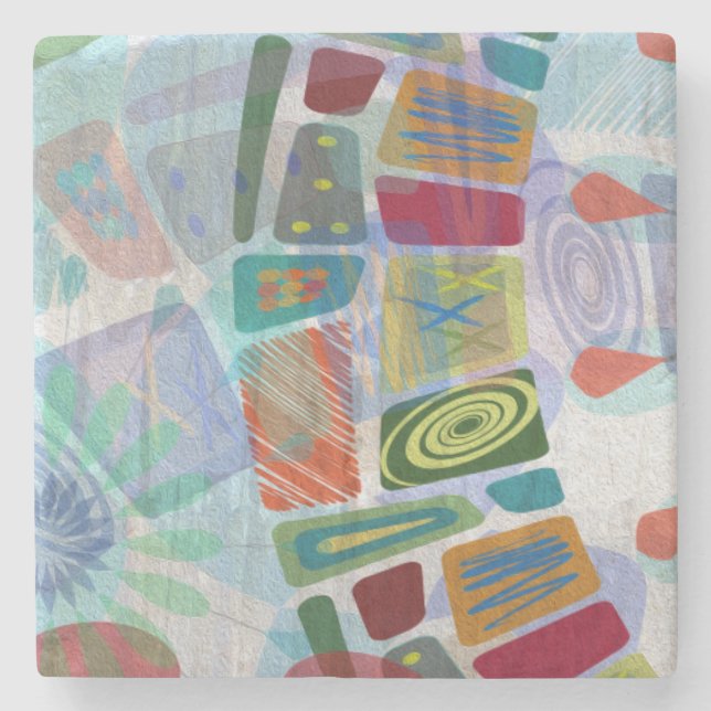 Midway Panels III Stone Coaster (Front)