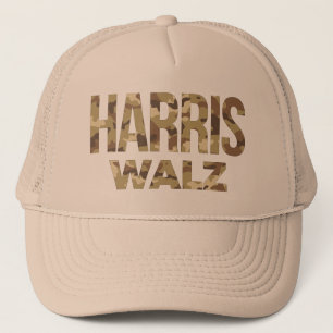 Midwest Dad Camouflage Harris Walz Trucker Hat