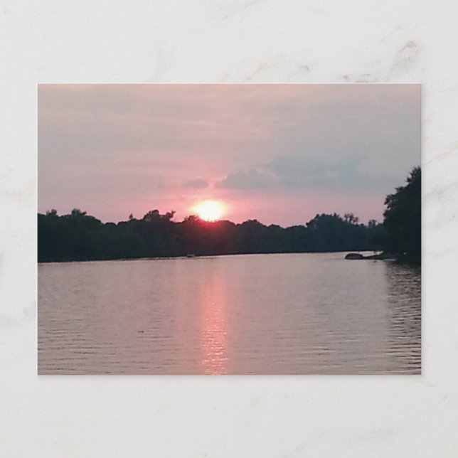 Midwest sunset postcard (Front)