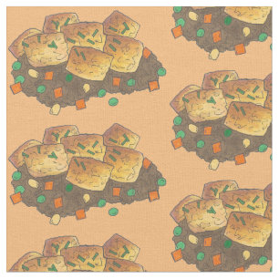 Midwestern Tater Tot Hotdish Casserole Minnesota Fabric