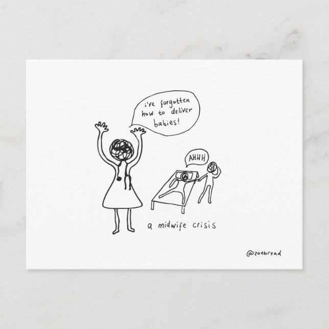 midwife crisis postcard (Front)