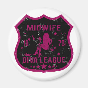 Midwife Diva League Magnet