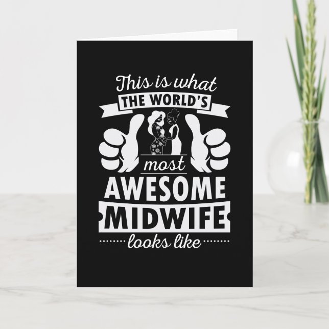 Midwife Gift Thank You Card (Front)