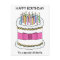 Midwife Happy Birthday Cartoon Cake and Candles