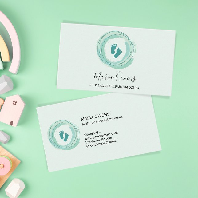Midwife Lactation Consultant Baby Sitting Business Card (Creator Uploaded)