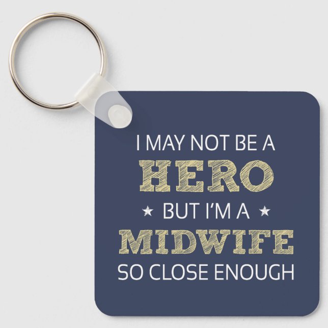 Midwife Novelty Keychain (Front)