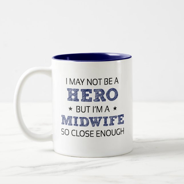 Midwife Novelty Two-Tone Coffee Mug (Left)