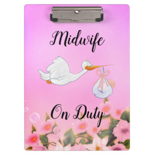 Midwife On Duty Clipboard