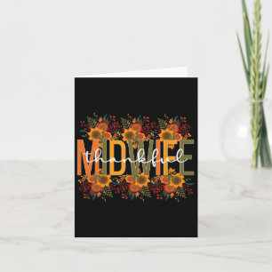 Midwife Thanksgiving Midwifery Midwives Card