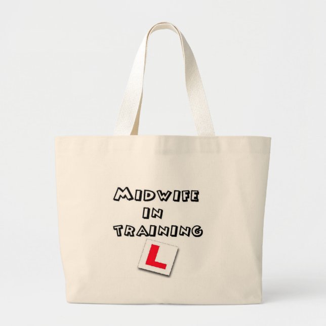 midwife training large tote bag (Front)
