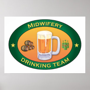 Midwifery Drinking Team Poster