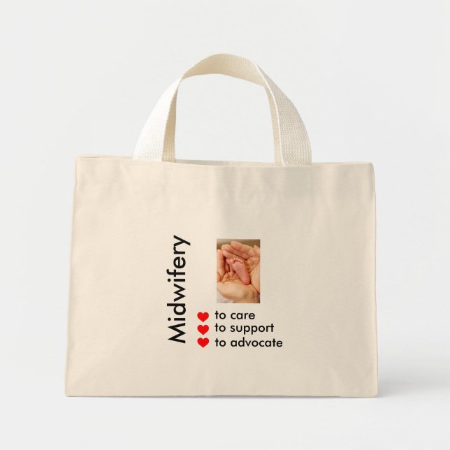 Midwifery Mini Tote Bag (Front)