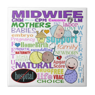 Midwifery Terminology-Subway Art Tile